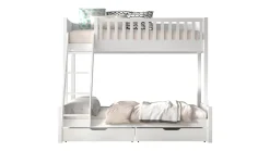 Best Vipack Stapelbed Scott 3-persoons met ladenset wit