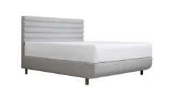 Online Tempur ® Bed Arc met hoofdbord Vectra, schotelbodem en Pro matrassen stone