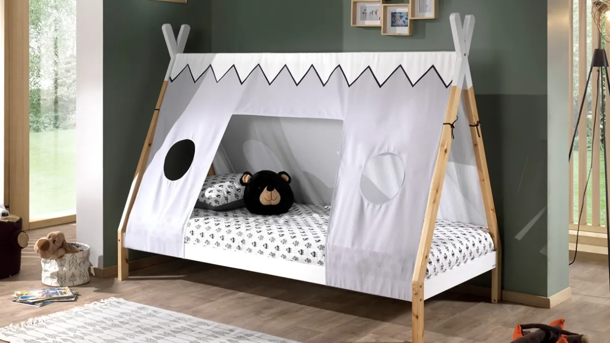 Vipack Textielset voor bed Tipi beige
