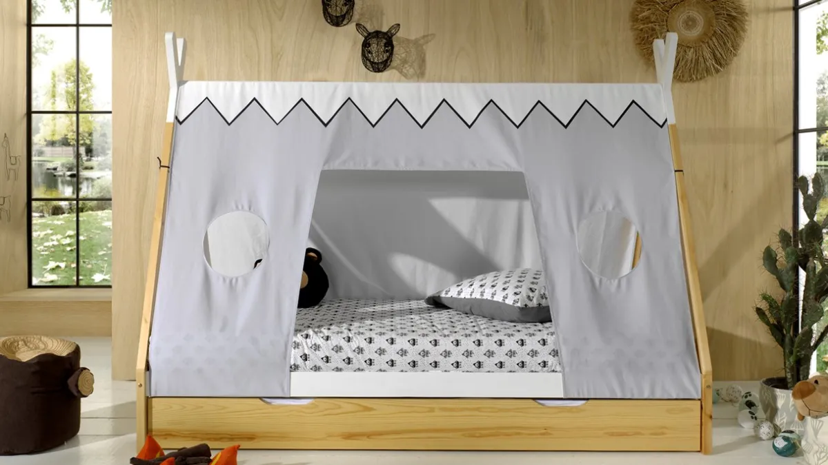 Vipack Textielset voor bed Tipi beige