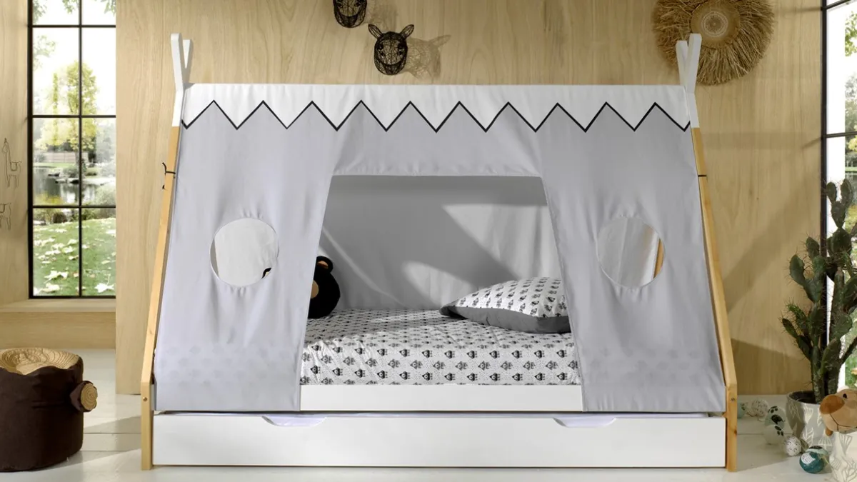 Vipack Textielset voor bed Tipi beige