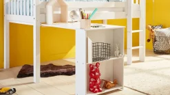 Hot Flexworld Uitschuifbureau voor halfhoogslaper wit